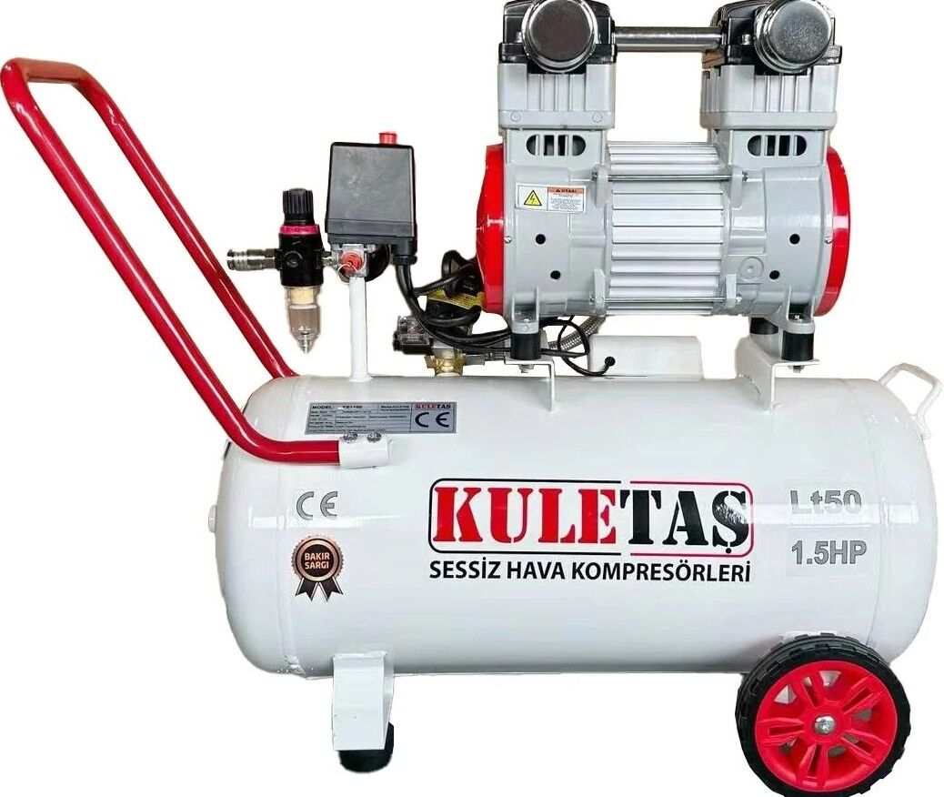 KULETAŞ 50 LT SESSİZ HAVA KOMPRESÖRÜ 1.5 HP