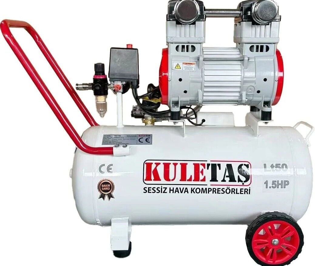KULETAŞ 50 LT SESSİZ HAVA KOMPRESÖRÜ 1.5 HP
