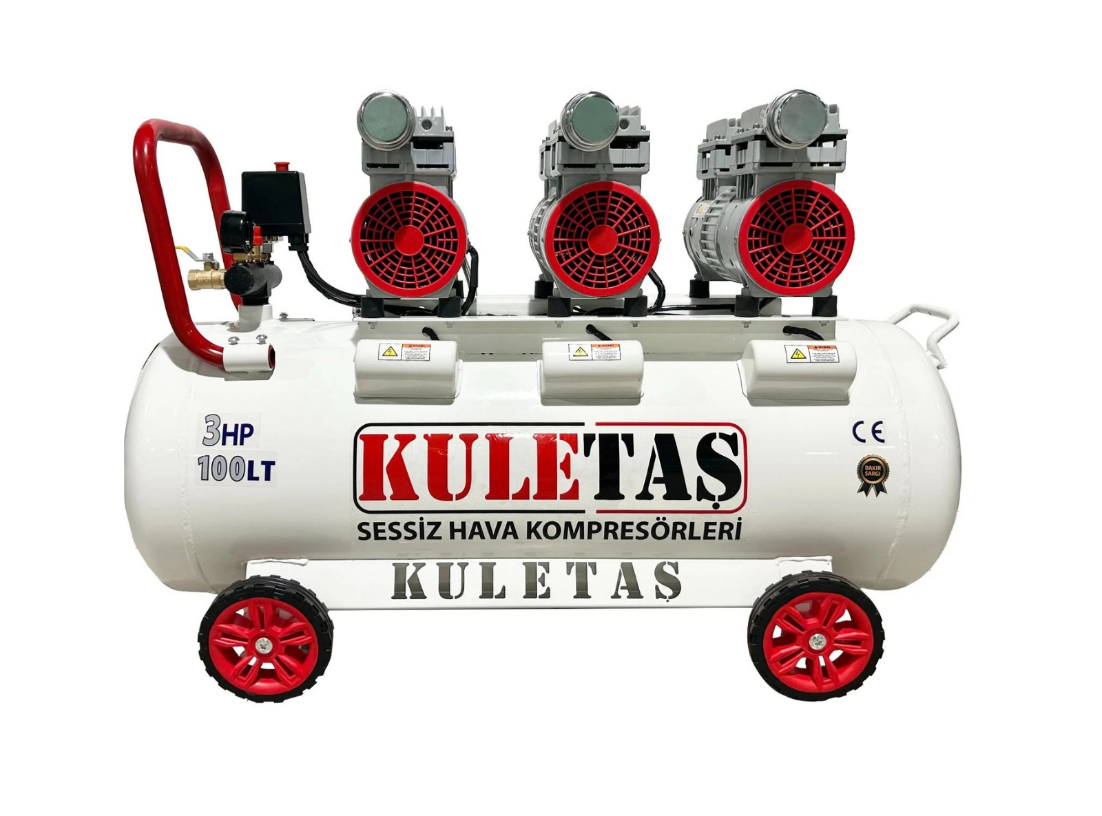 KULETAŞ 100 LT SESSİZ HAVA KOMPRESÖRÜ 3 HP