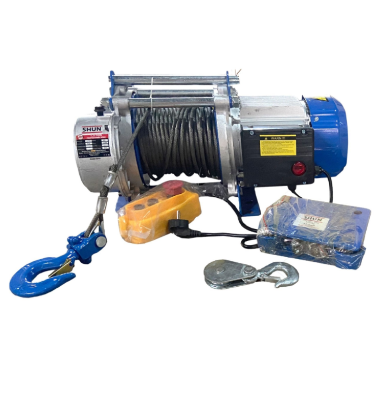 Shun Şaryolu 2 Hareketli Elektrikli Vinç 750/1500 Kg 30 Metre 220 V