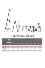 SEÇKİN 4.70 AKROBAT MERDİVEN