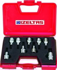 İZELTAŞ 1/2'' LOKMALI TORX UÇ TAKIMI 60MM (9 PARÇA) 1113 00 6009