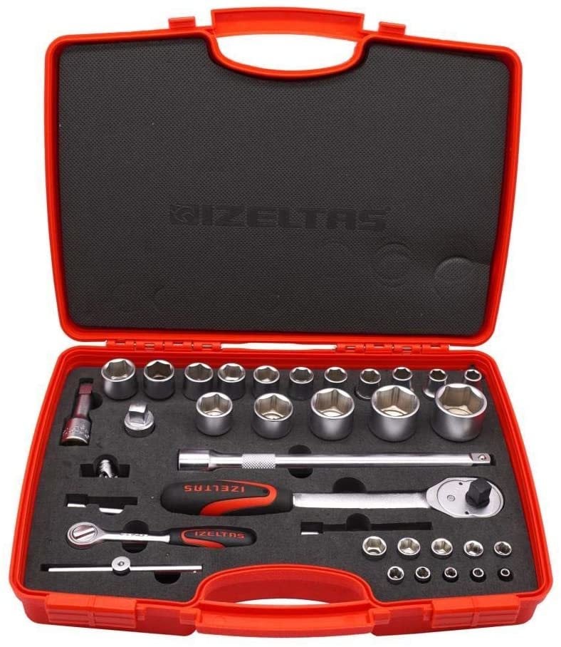 İZELTAŞ 1/4''-1/2'' LOKMA AHAHTAR TAKIMI (35 PARÇA) 1113 00 1038