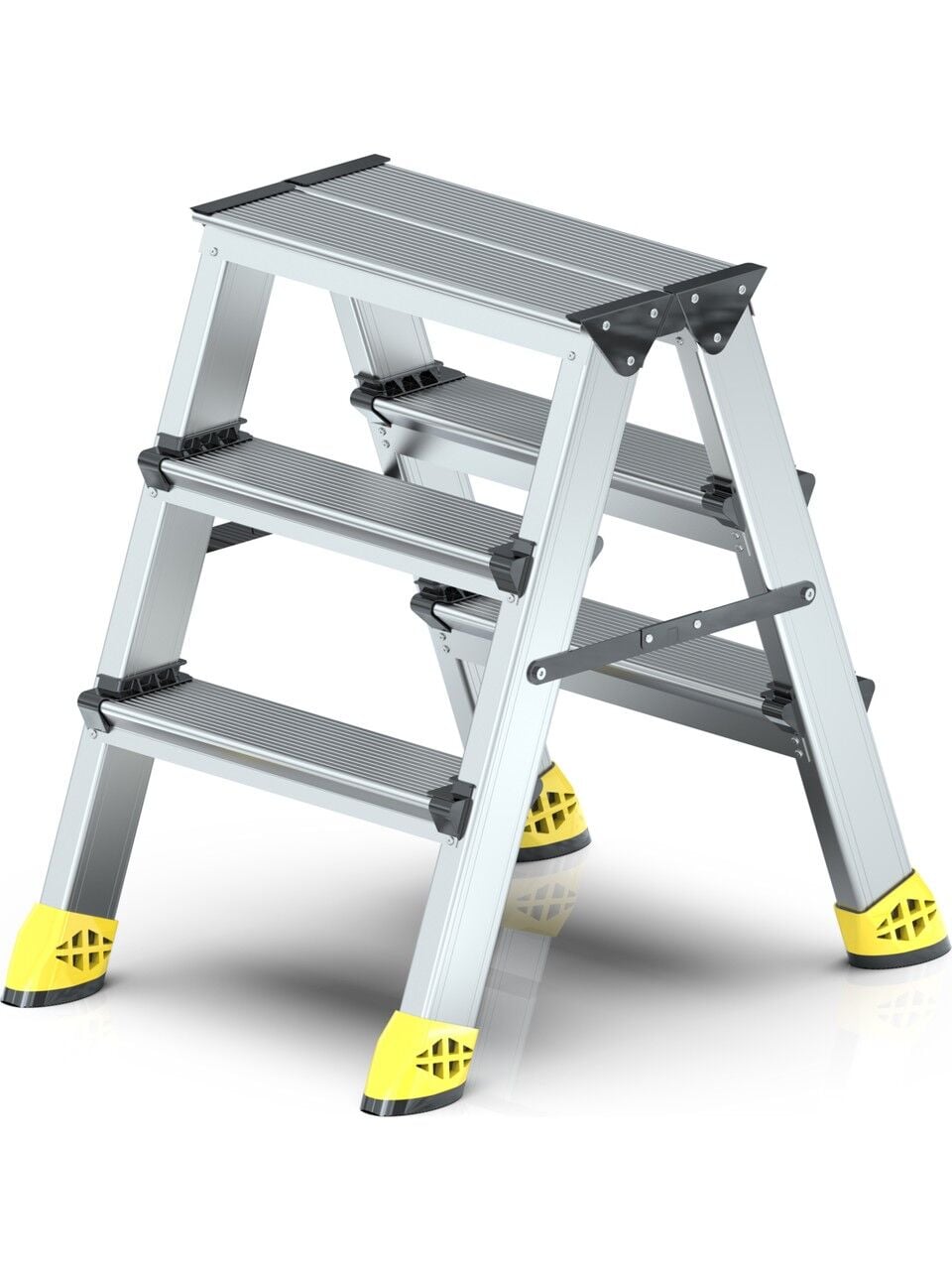 Narvon 3+3 Lüx Çift Çıkışlı Alüminyum Merdiven