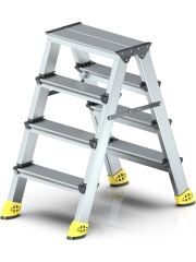 Narvon 4+4 Lüx Çift Çıkışlı Alüminyum Merdiven