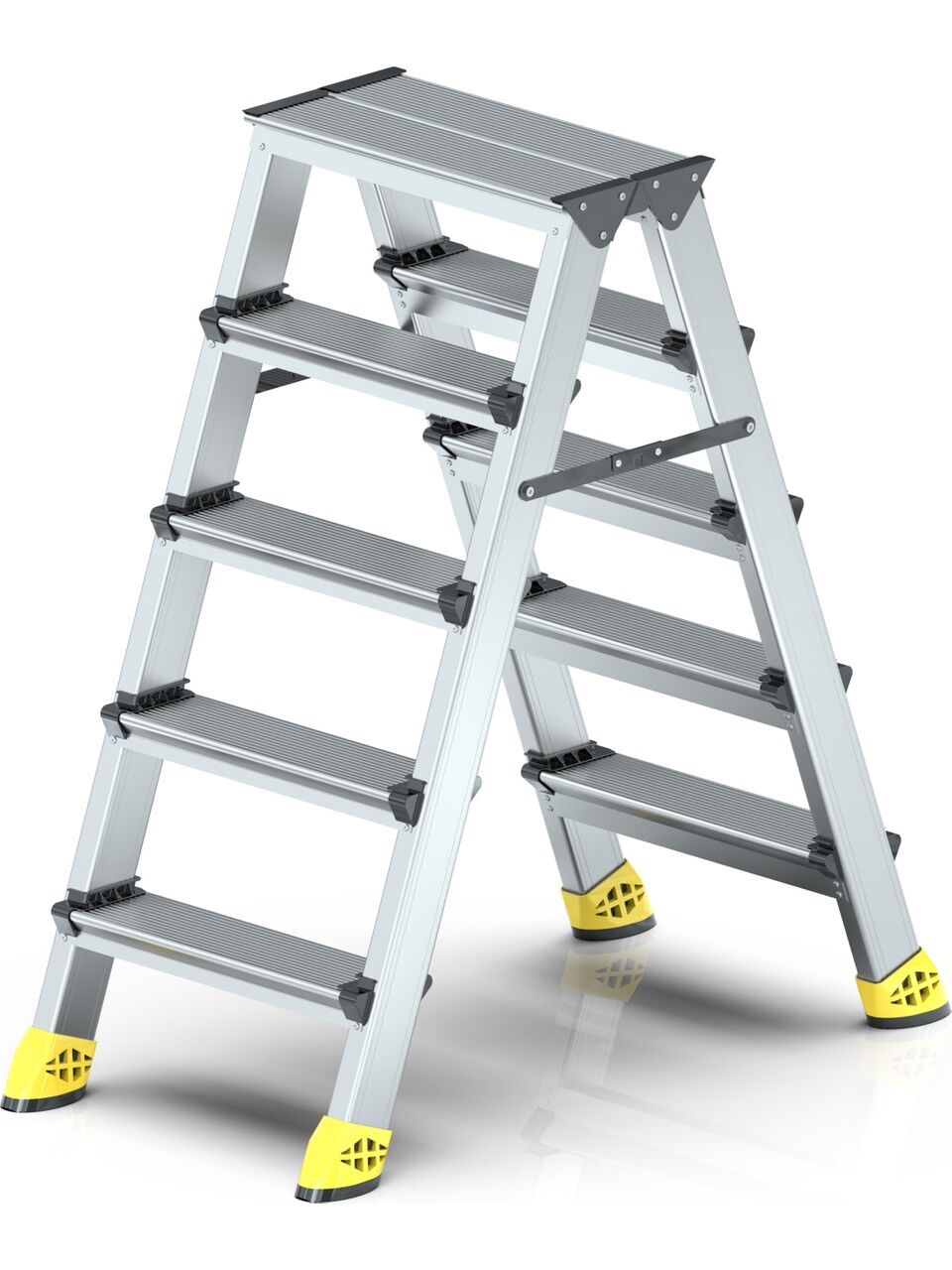 Narvon 5+5 Lüx Çift Çıkışlı Alüminyum Merdiven