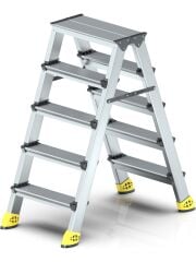 Narvon 5+5 Lüx Çift Çıkışlı Alüminyum Merdiven