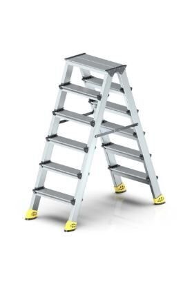 Narvon 6+6 Lüx Çift Çıkışlı Alüminyum Merdiven