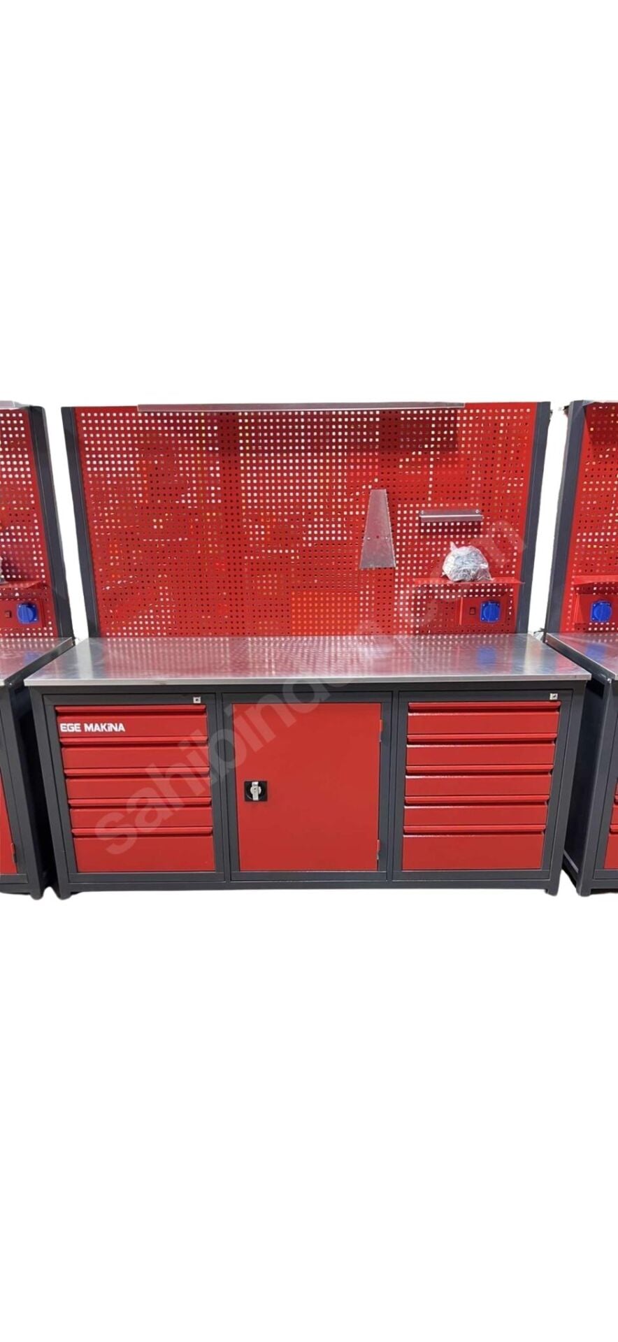 2 METRE 10 ÇEKMECELİ 1 DOLAPLI TEZGAH