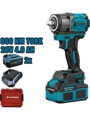 CATPOWER CAT4227 Kömürsüz Akülü Somun Sıkma 1/2'' 800NM Li-Ion 20V 4.0AH