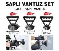 Pdr Boyasız Göçük Düzeltme Saplı Vantuz 3 lü set