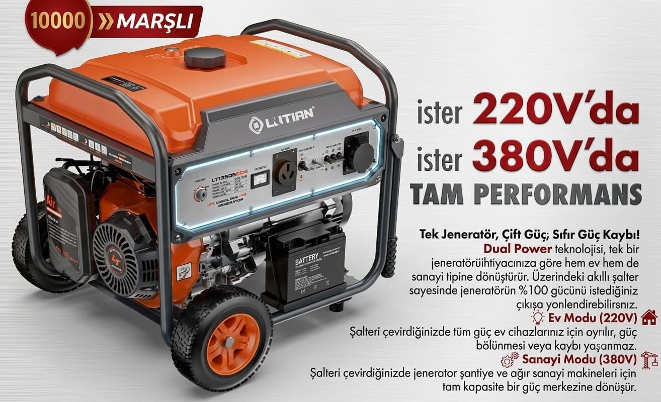 LUTİAN MARŞLI JENERATÖR (380V / 220v)