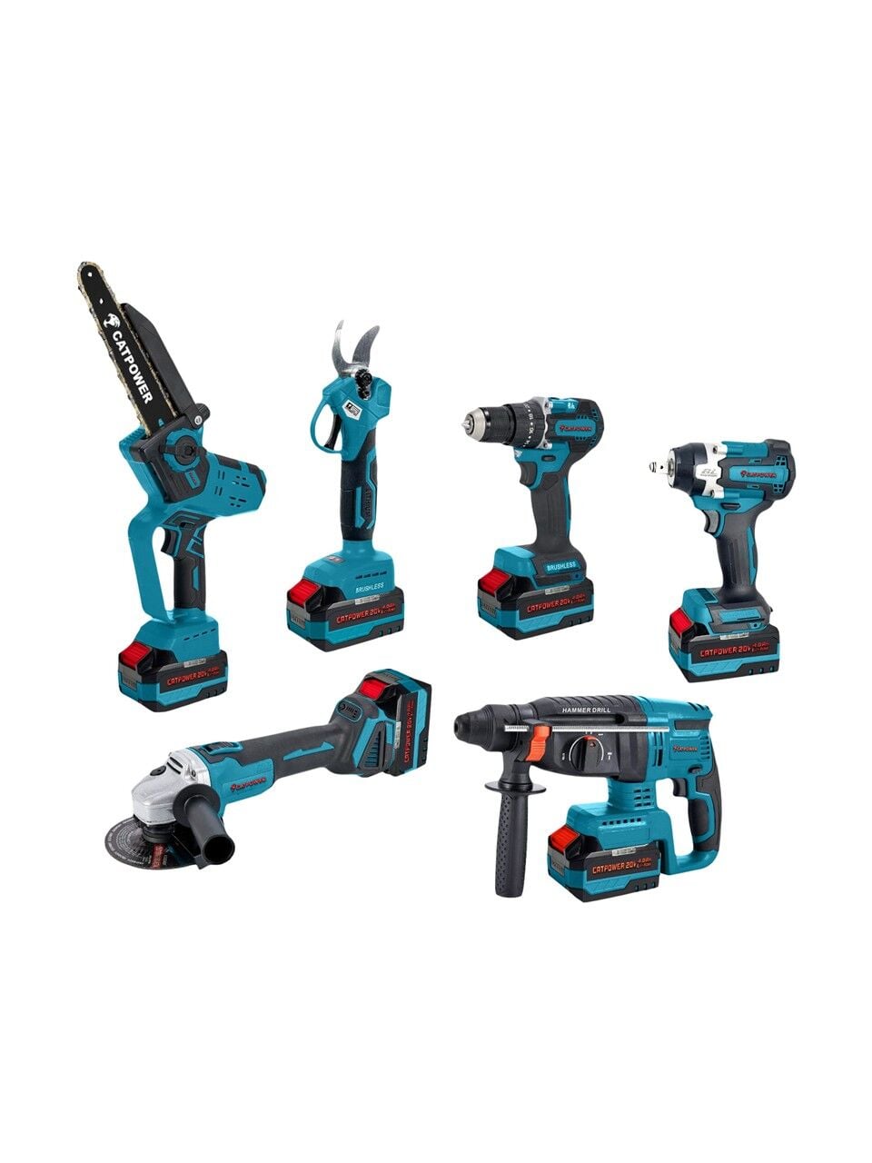 Cat Power 1560 Kömürsüz Makine Seti 6 Parça