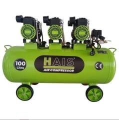 Hais 100 Litre Sessiz Yağsız Hava Kompresörü 4,5 HP