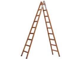10X10 ÇİFT ÇIKIŞLI AHŞAP MERDİVEN