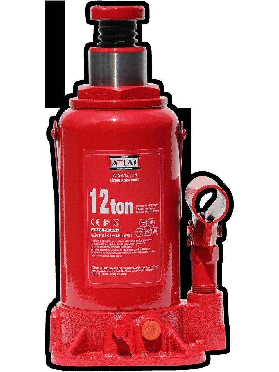 12 Ton Hidrolik Şişe Kriko
