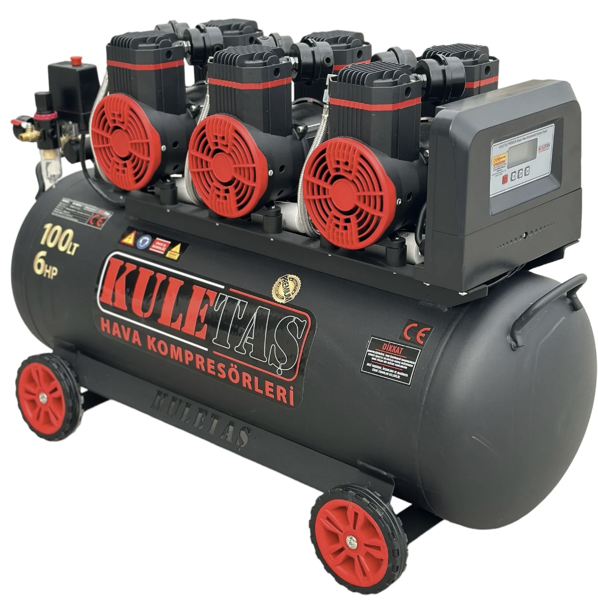 KULETAŞ PREMİUM 100 LİTRE 6HP SESSİZ HAVA KOMPRESÖRÜ