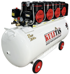 KULETAŞ 200 LİTRE 8HP SESSİZ HAVA KOMPRESÖRÜ PREMİUM KAFA
