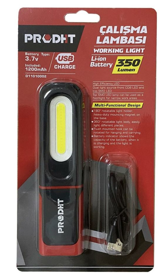DHT ŞARJLI LED LAMBA MIKNATISLI 350 LUMEN