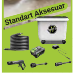 HAİS 95 BAR AKÜLÜ BASINÇLI YIKAMA MAKİNESİ