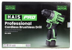 HAİSPRO PROFESYONEL AKÜLÜ VİDALAMA MATKAP  21V - 2AH. RB-DB16