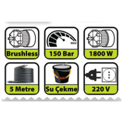 Hais 150 Bar Basınçlı Yıkama Makinesi LT501