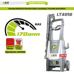 Hais 170 Bar İndüksiyon Motorlu Basınçlı Yıkama Makinesi LT401G