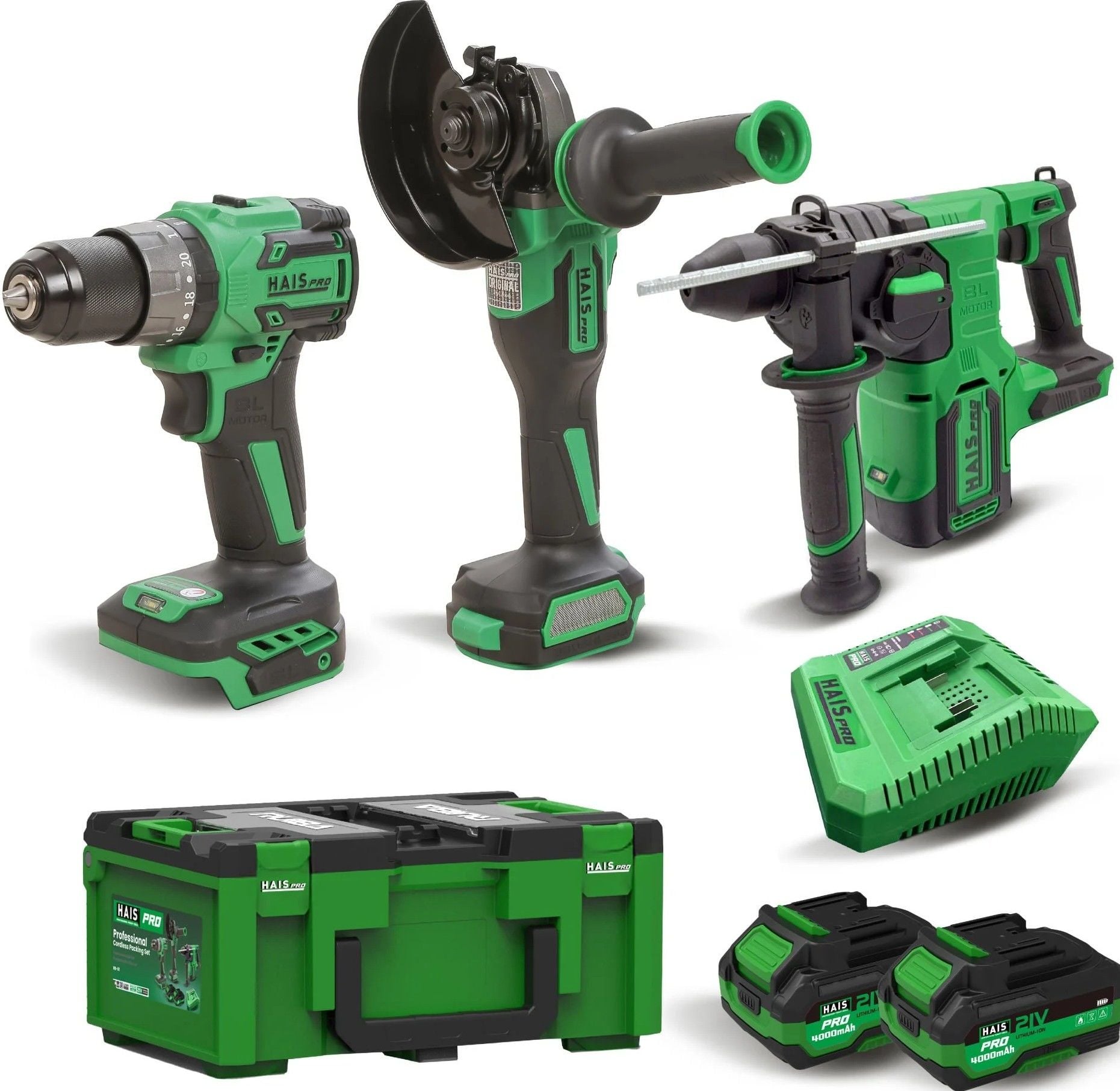 HAISPRO Profesyonel 21 V Akülü El Aletleri Seti - 3'LÜ SET - 1 RB-01