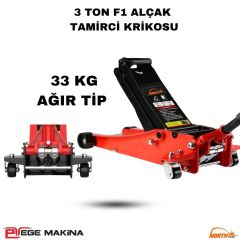 NORTH PLAS 3 Ton Alçak Profil Arabalı Kriko