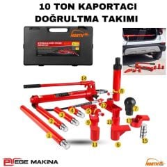 NORTH PLAS 10 Ton Hidrolik Doğrultma Takımı (Pompalı Kriko)