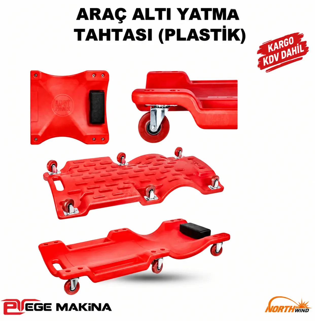 NORTH PLAS  Araç Altı Bakım Tablası (Yatacak)