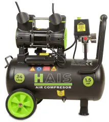 Hais 24 Litre Sessiz Yağsız Hava Kompresörü 1,5 Hp