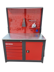 1.30 Metre 5 Çekmeceli 1 Dolaplı Takım Tezgahı