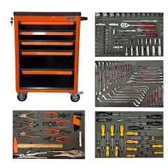 Rico 185 Parça 5 Çekmeceli Dolu Takım Arabası 025-TA0016