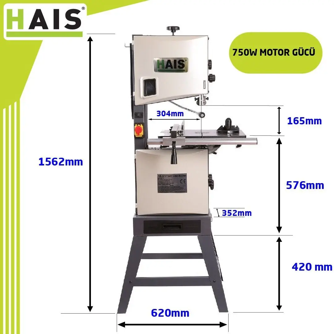 Hais MJ12 Ahşap Şerit Kesim Makinası