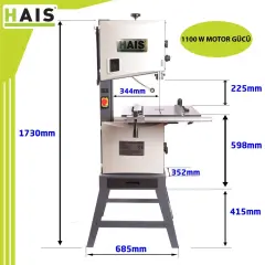 Hais MJ14 Ahşap Şerit Testere Makinası