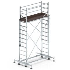 2x3 6 Metre Alüminyum Teleskopik İskele Merdiven