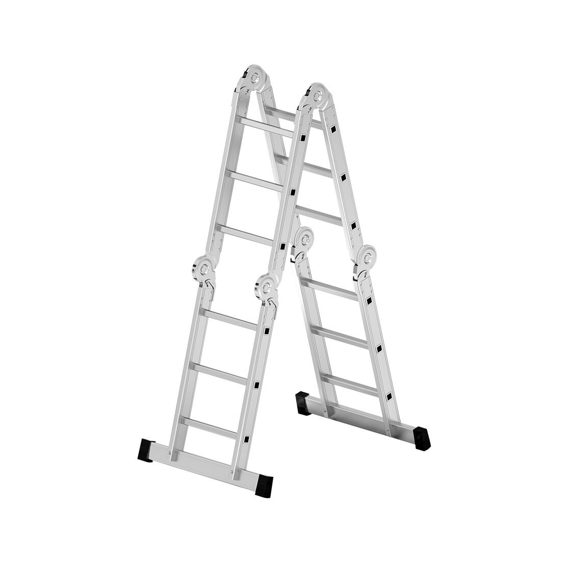 4x3 12 Basamaklı Çok Amaçlı Akrobat Merdiven 3.70