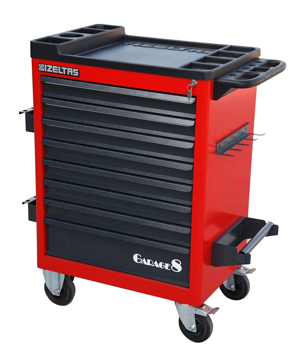 İzeltaş Garage Serisi 8 Çekmeceli 139 Parça Takım Dolabı