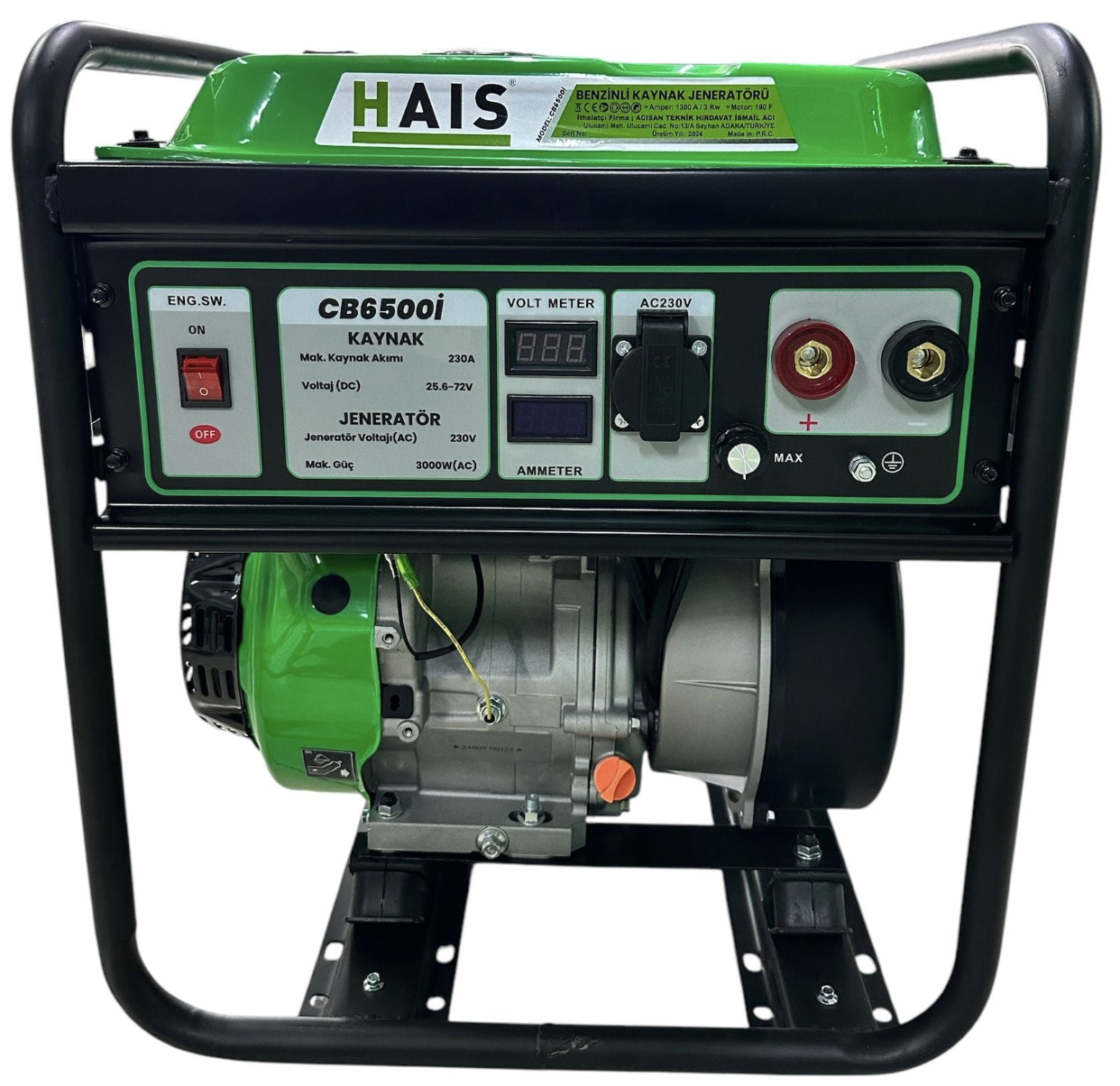 Hais Profesyonel 3 Kw Kaynak Jeneratörü CB6500I
