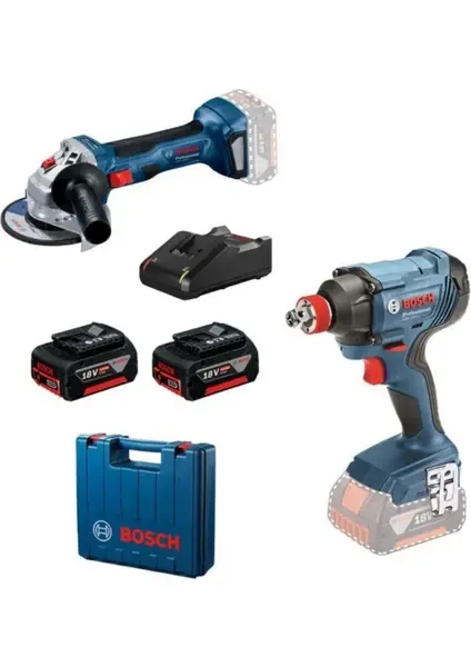 Bosch GDX 180-LI + GWS 180-LI 2'li Somun Sıkma ve Taşlama Set 0615990N1U