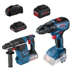 Bosch Professional Seti: GSR 18V-50 + GBH 18V-26 (1x 4,0 ve 8,0 Ah) 0615990N1X