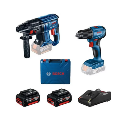 Bosch GSR 185-Li + Bosch GBH 180-LI 18V 2x4,0 AH Kırıcı Delici Seti - 0615990N20
